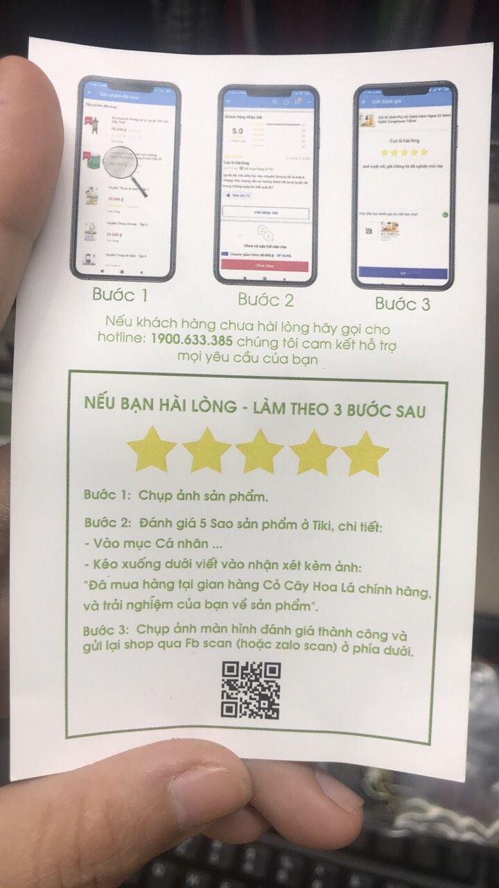 Nghe quảng cáo thấy hay nên mình mua 2 chai về 1 chai mình dùng, 1 chai tặng người thân, nay xài thử xong rụng tóc và ngứa, đem bỏ lun chai nguyên seal hết dám tặng. Hàng giá trị củng cao mà chất lượng quá kém k nên mua.
p/s: điểm cao chắc do chương trình tặng 20k chi review có ảnh, mấy bạn coi kỹ tránh nhìn điểm số r' bị mua lầm giống mình.