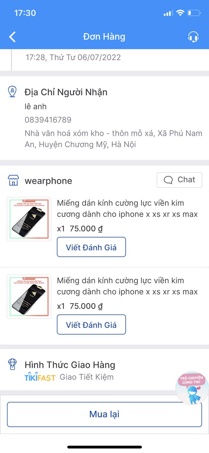 Shop *** đảo ... đặt 2 kính cường lực cho 1 cái iphone 11 pro và 1 cái cho iphone 11 nhưng lại chỉ giao cho 1 cái kính cường lực iphone 11 trong khi đó đã thanh toán cả 2