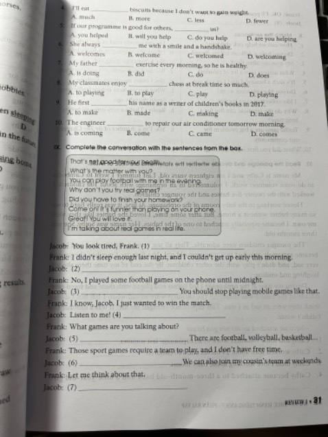 Sách in bị lỗi, từ trang 17 đến trang 32. Chữ trang này đè lên trang kia