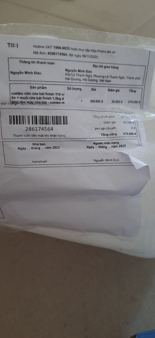 Mình đặt 110 viên và thanh toán 110 nhưng gửi cho mình 90 viên là sao