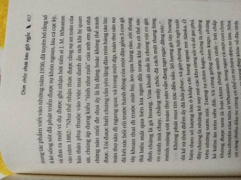 Nội dung thú vị và hài hước, mở ra một thế giới về loài chim thật sự kì diệu, một loài tưởng như không liên quan tới con người trong quá trình tiến hoá nhưng lại có rất nhiều thứ giống nhau!