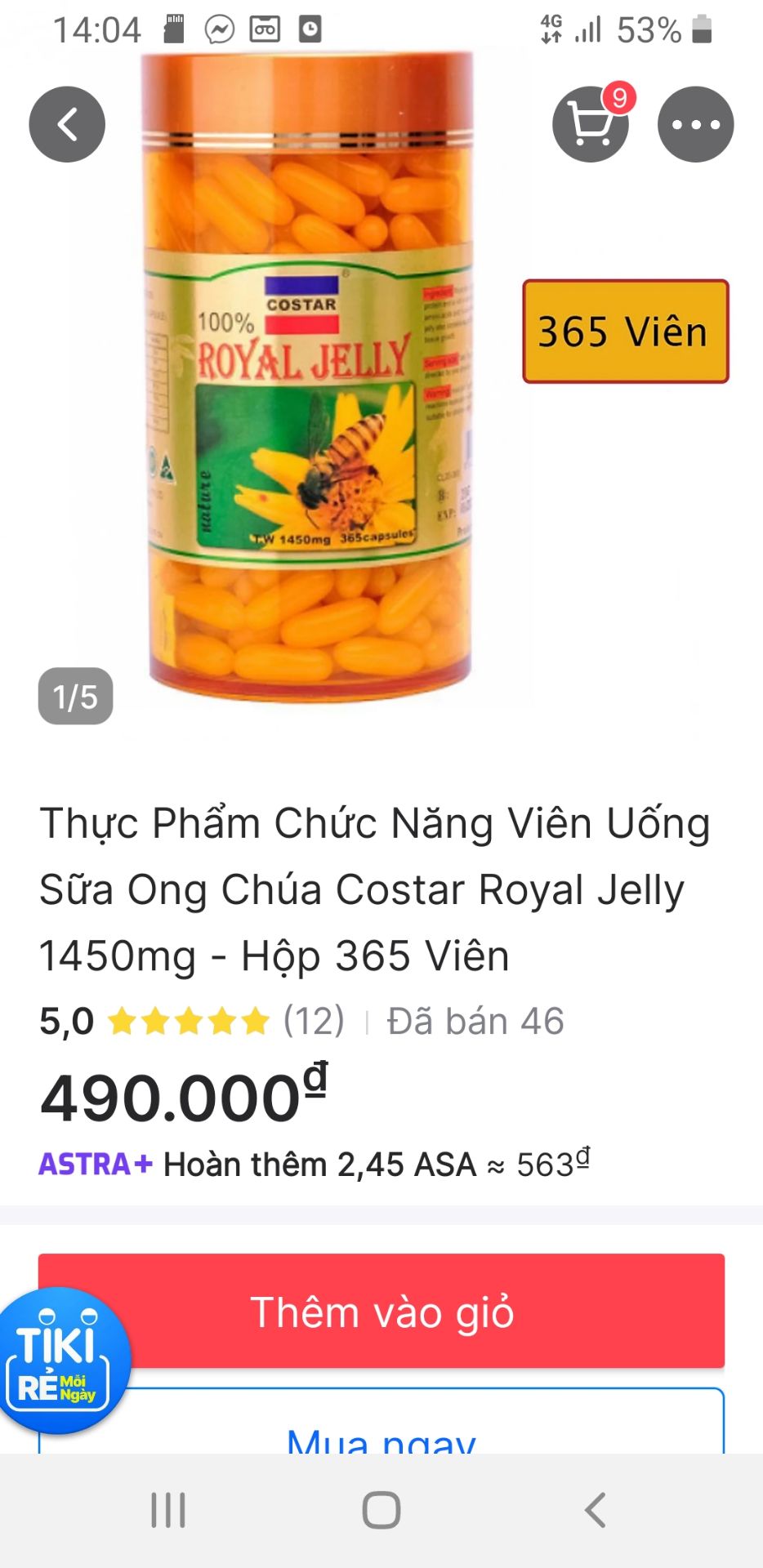 Mình đặt mua hộp 365viên sao giao hộp co 100viên vậy sop