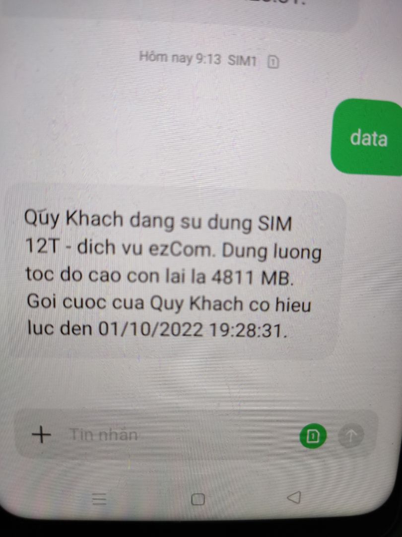 đặt hàng 1/11, nhận sim 3/11 mới nhắn shop kích hoạt
Vậy mà 4G chỉ tới 1/10, mất hẳn 1 tháng , trong khi bth mình mua mấy shop khác chỉ trôi 1-2 tuần
Giá cũng ko hề rẻ hơn mà còn bị mất 1 tháng
Ko bao giờ mua hàng của shop