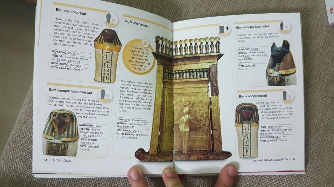 Nội dung về đất nước Ai Cập luôn là điểm ấn tượng, thế giới kỳ bí của tụi mình thưở nhỏ. Sách xuất sắc và phù hợp với nhiều loại tuổi. Mới đặt hôm qua mà hôm nay đã có, dịch vụ vận chuyển thật nhanh chóng. Cám ơn các bạn