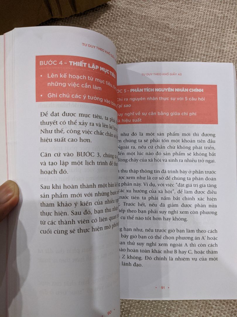 Mình mua vì hy vọng học được từ Toyota công cụ sắp xếp, hệ thống hóa tư duy và trình bày một cách đơn giản nhưng khoa học. Sách viết đơn giản, dễ hiểu, trực diện và không văn hoa. Dù chỉ mỏng 150 trang nhưng để thực hành hết chắc cũng sẽ mất nhiều thời gian.