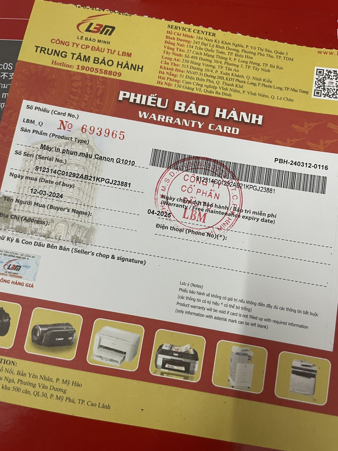 Sau 3 tháng sử dụng, nhờ thợ quen thay mực mới phát hiện mực trong thùng là mực ko chính hãng đã bị tráo. Phản hồi vậy thôi, chứ cũng ko biết xử lý sao hic. Mua bên Tiki cũng bị tráo y bên ***.