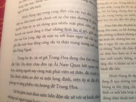 Giấy và chất lượng in tốt. Tuy nhiên bản dịch trúc trắc khó hiểu quá, vừa đọc vừa phải cố đoán xem tác giả đã viết gì. Không biết người dịch Đỗ Hữu Thạnh có đọc lại bản dịch của mình không nữa. Dịch như thế này không khác gì giết người đọc. Mới đọc được vài trang mà muốn thổ huyết.