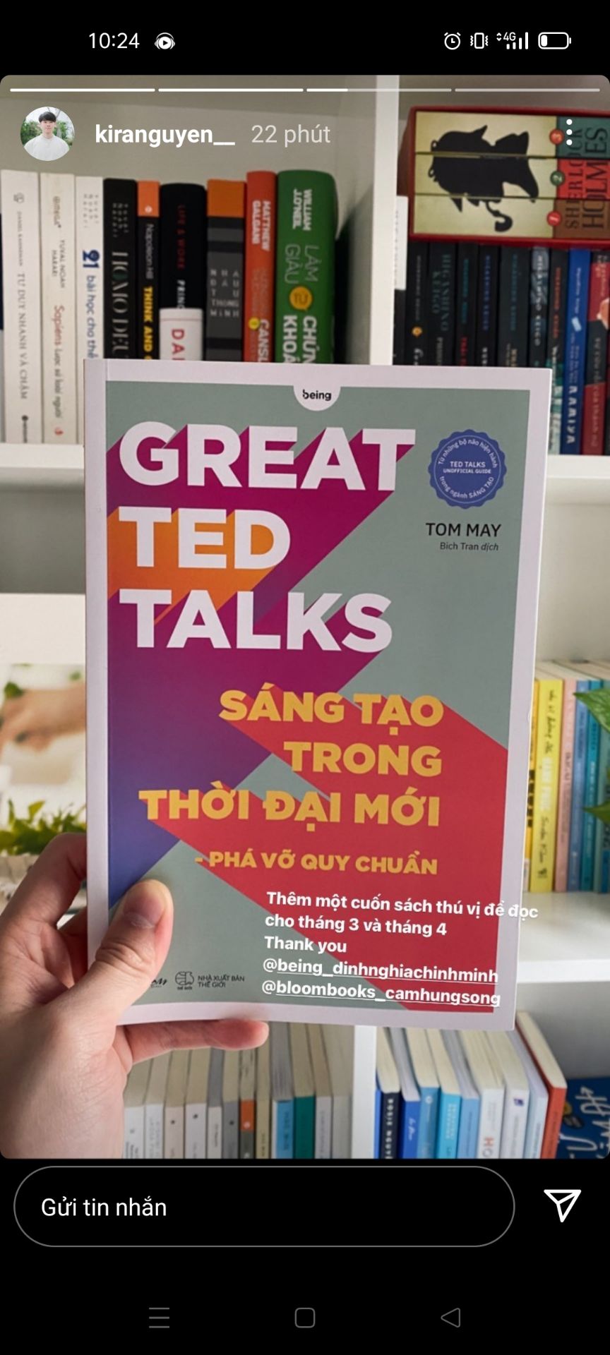 Sách siêu đẹp siêu mới nhaaaa. Săn được sale nên cũng siu rẻ. Tiki đóng gói chắc chắn, gọn gàng, sản phẩm nguyên vẹn (●♡∀♡)(●♡∀♡)(●♡∀♡)(●♡∀♡)(●♡∀♡)(●♡∀♡)(●♡∀♡) mong là sale nhiều hơn để mình còn có xèng mua (´∩｡• ᵕ •｡∩`)