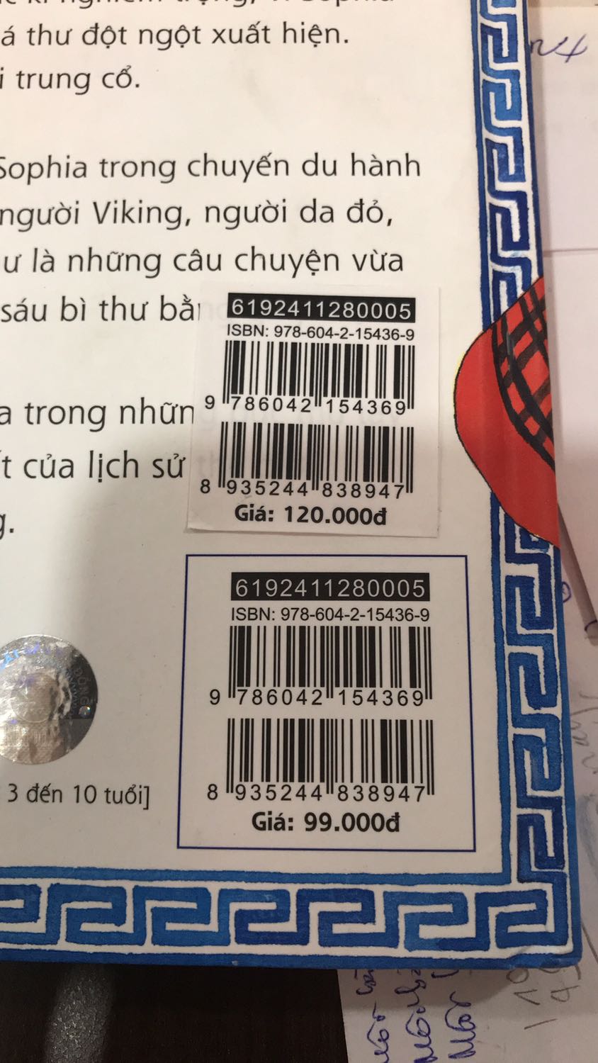 Sách thì ok, nhưng mình cảm thấy k còn tin tưởng như trước nữa. Rõ ràng ghi sách tái bản, giá bán cũng để từ giá tái bản 120k rồi giảm xuống, nhưng khi nhận sách thì cực kỳ hoang mang, in tem giá mới dán lên giá bìa của sách cũ. Vậy là sao, rõ ràng là sách cũ, đâu phải sách tái bản đâu.