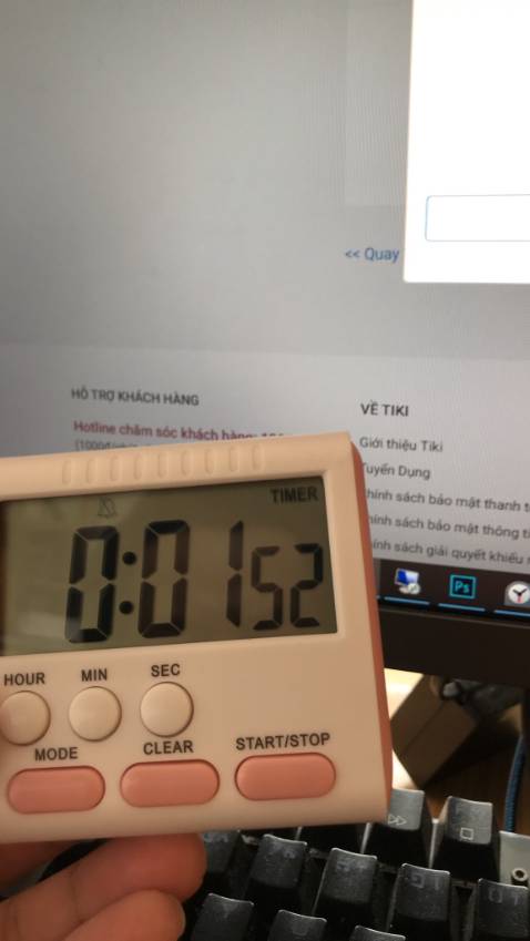 Thời gian chạy không chính xác. Chạy nhanh hơn đồng hồ máy tính 2 lần. Tiki không cho upload video chứ không mình cũng đưa lên cho mọi người tham khảo. Mn cân nhắc khi mua. Thời gian chạy không chính xác. Chạy nhanh hơn đồng hồ máy tính 2 lần. Tiki không cho upload video chứ không mình cũng đưa lên cho mọi người tham khảo. Mn cân nhắc khi mua.