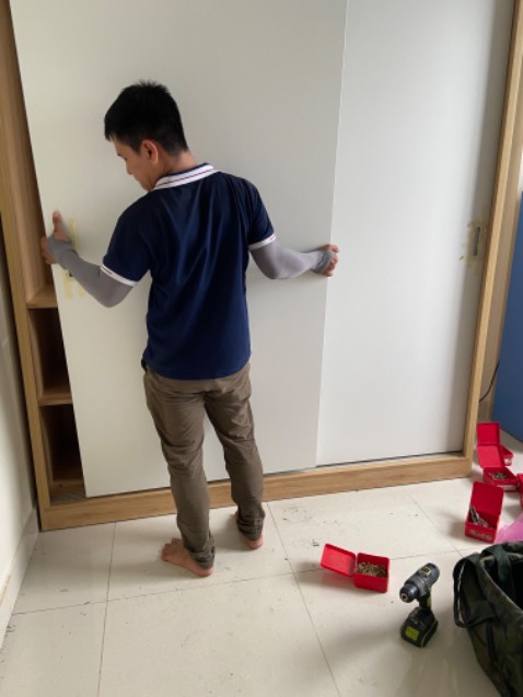 MDF lõi xanh Ba Thanh,giao nhanh,nv lắp đặt có trách nhiệm tốt dù khâu chuẩn bị và gia công còn vài lỗi và thiếu sót