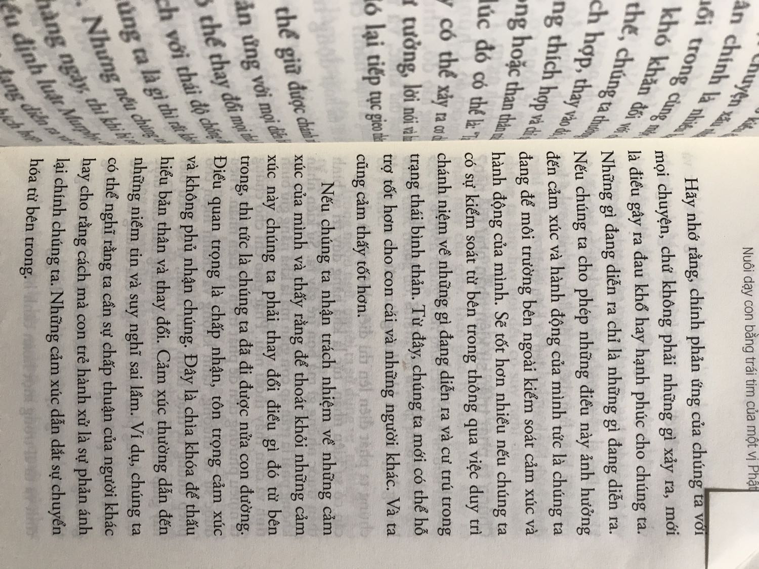 Sách cực kì hay. Theo quan điểm tác giả, mọi hành động đều từ tâm, thuận tự nhiên nhưng có điều chỉnh khéo léo. Sách mang triết lý nhân sinh đạo phật đưa ra các cách thức dạy con dễ hiểu, thực tế dễ áp dụng. Qua đó bản thân cha mẹ cũng nhìn lại mình và học hỏi thêm nhiều điều.