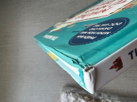Sách đắt tiền mà Tiki lại giao trong bao nilon nên móp gáy, rách gáy luôn. Rất bất ngờ vì trước giờ Tiki giao sách trong hộp giấy mà còn có lót kỹ nhưng lần này lại đóng gói cẩu thả làm hư sách!