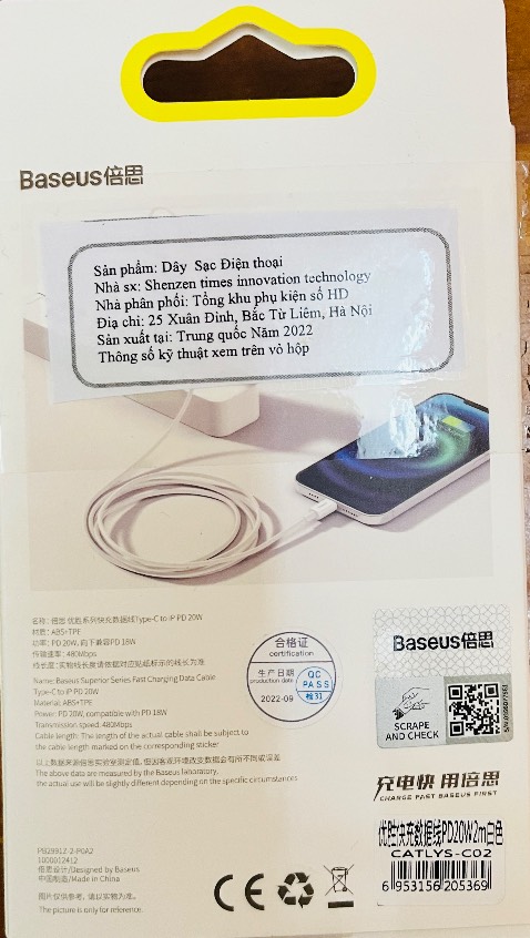 Đóng gói chắc chắn. Dây nhìn đẹp Đóng gói chắc chắn. Dây nhìn đẹp
