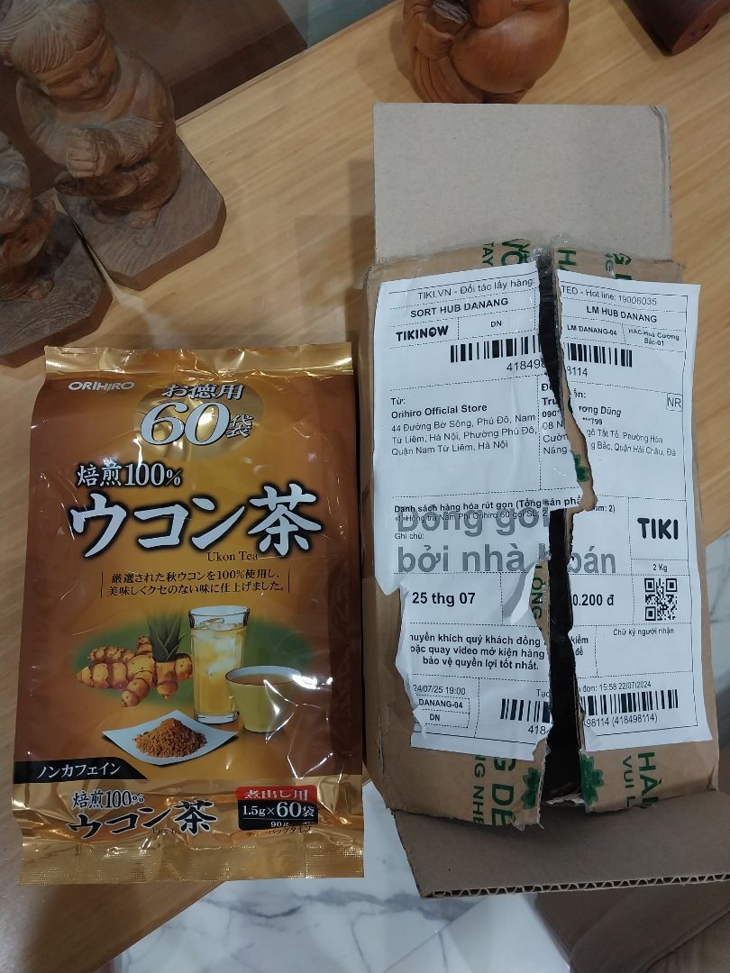 Mình đặt 2 gói Hồng trà robois tea Nam Phi nhưng lại nhận được 1 gói trà Ukon tea trà nghệ. Đ/n Cty ktra lại và đổi hàng cho mình!