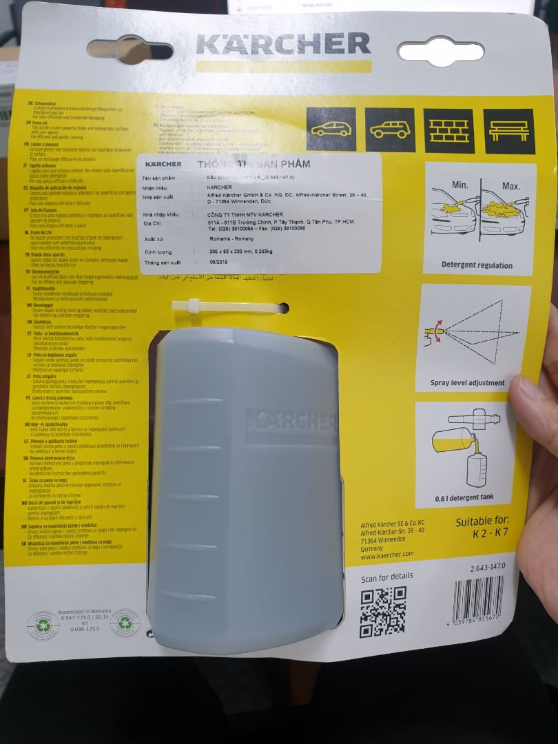 Giao hàng rất nhanh, hôm qua đặt hôm nay đã có. Hàng đóng gói cẩn thận.

Hàng chính hãng, "Made in Romania".

Hàng (có vẻ như) đã qua sử dụng/test, tuy nhiên với loại sản phẩm này thì việc này không ảnh hưởng lắm.

Đánh giá 4 sao.