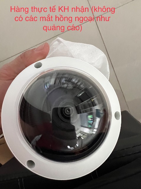 Đóng gói kỹ, giao hành nhanh nhưng  Hàng nhận không có các mắt hồng ngoại sung quanh camer như quảng cáo. Nhưng chất lượng ban đầu thấy cũng ổn.