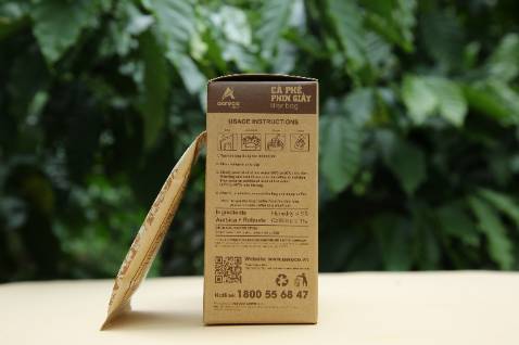 Đây là sản phẩm cao cấp của trang trại cà phê aeroco coffee. Họ thu hái trái chín 100%, sơ chế và bảo quản cầu kỳ nên chất lượng cà phê của phin giấy rất cao, hương thơm nhẹ nhàng, rất phù hợp với tôi.