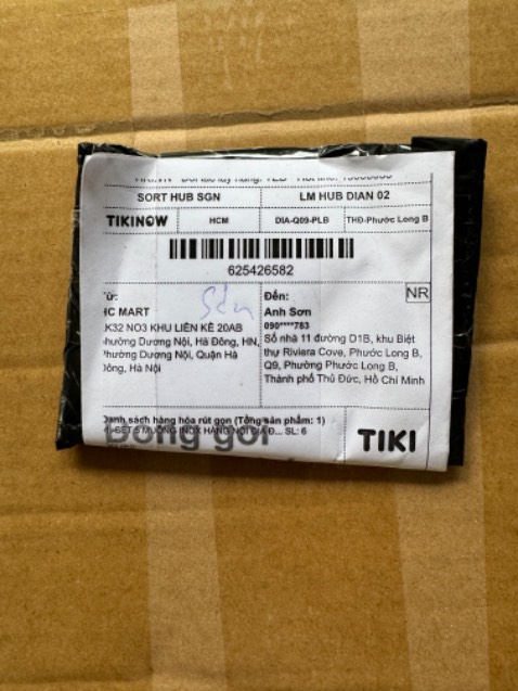 Tôi bị *** đảo.
Đặt 6 set muỗng, mỗi set 5 muỗng mà nhận được 1 tờ giấy *** ton.