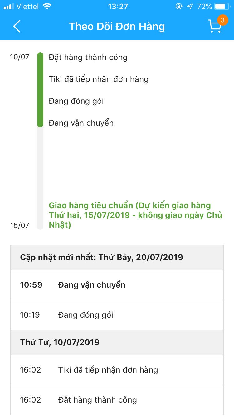 1 sao mình đánh giá này không liên quan đến sản phẩm.
Mình đánh giá cách thức giao hàng. Đợt trước mình bị 1 lần rồi mà mình thông cảm và có nhận xét 1 lần rồi. Mình mua rất nhiều sản phẩm của Tiki và hài lòng cho đến đợt mua này. Đơn vị phân phối sp là Tiki Trading. Đặt mua từ ngày 10/7, tt qua Momo luôn, dự kiến giao 15/7. Mà tới ngày hôm nay 23/7 mới giao. Không 1 tin nhắn, không 1 phản hồi cho mình biết hàng mình mua tới đâu, bị trục trặc gì mà chậm giao... Gọi tổng đài 1800, 1900 lần thứ N đều bận. Quá buồn