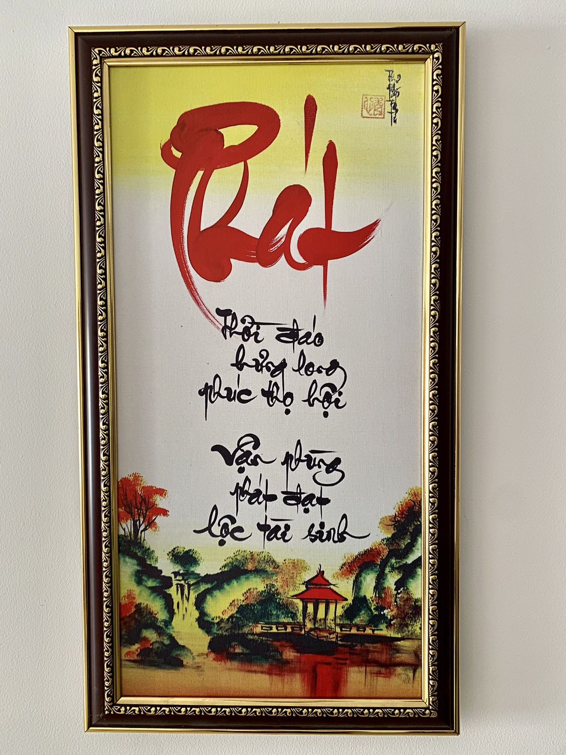 Tranh đẹp, gối kĩ