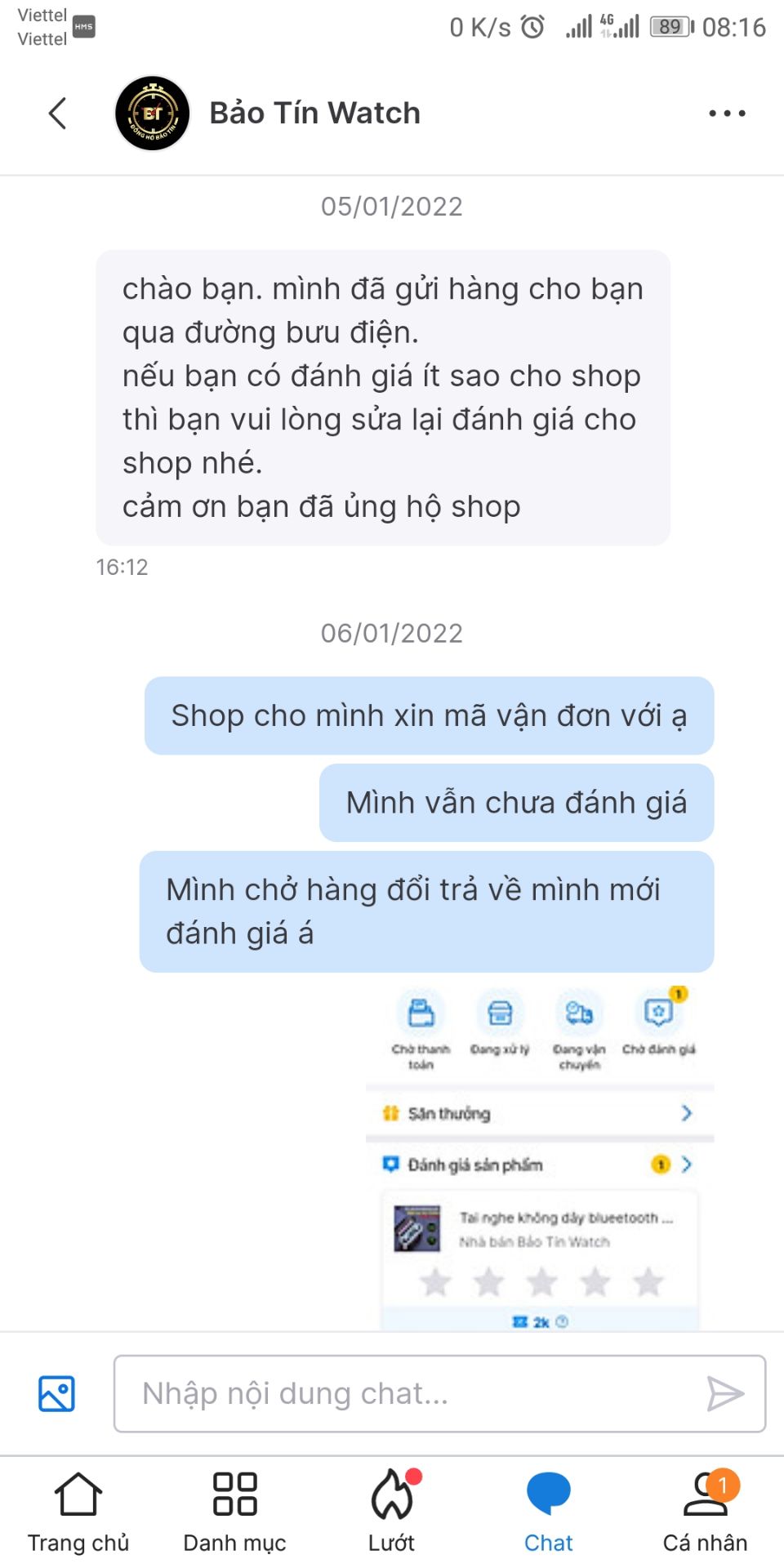 nhà bán hàng gởi hàng lỗi không xài được. khi gởi hàng về lại cho shop nhờ đổi trả. shop nhận hàng từ ngày 1 tháng 1 đến nay 10 ngày rồi vẫn không gởi hàng đổi. nhắn tin thì shop trả lời qua loa và im lặng không phản hồi tin nhắn. ko đổi hàng cũng không thèm hoàn tiền. shop này làm ăn mất uy tín