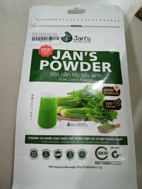 Mua hàng lâu, nay mới quay lại đánh giá sau khi dùng gần hết sản phẩm. Sản phẩm rất ngon, mỗi ngày mình đều uống bột cần tây này, cảm thấy sáng khoái mỗi sáng. Tiếp tục dùng