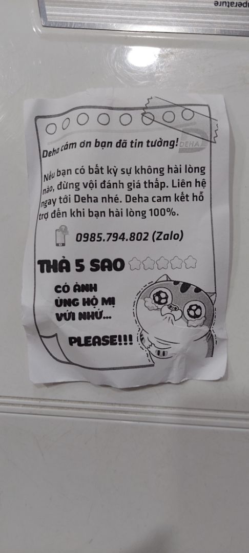 Hàng đẹp, giao nhanh. Cám ơn shop nhé.