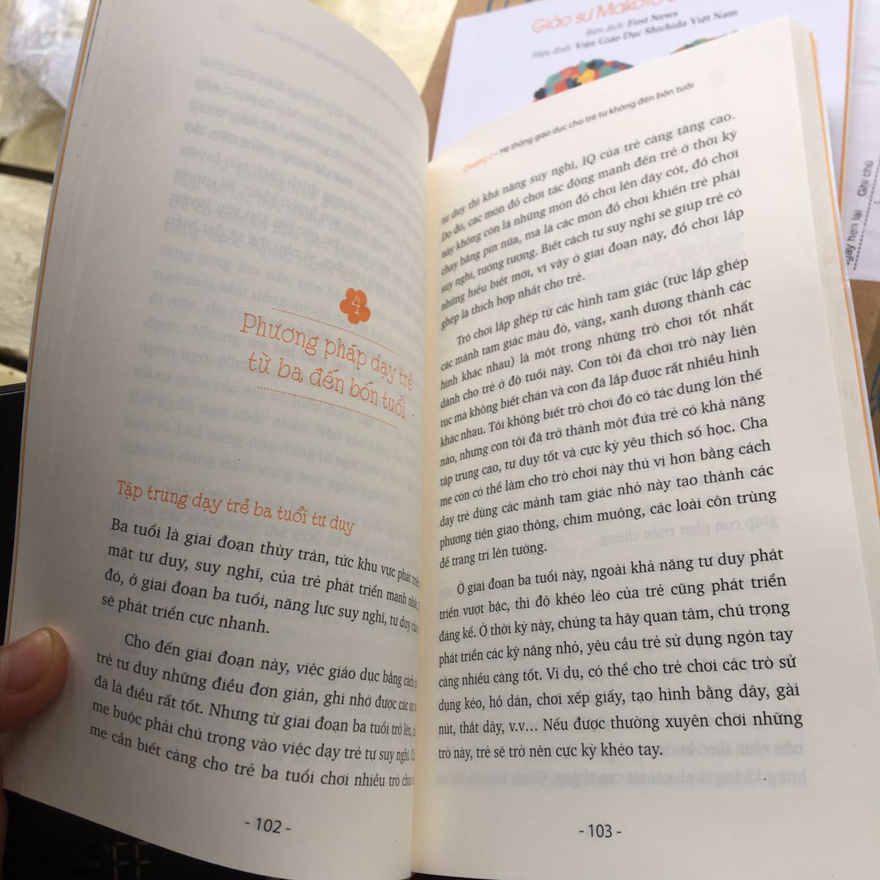 Trong số các pp nuôi dạy trẻ, mình cảm nhận pp Shichida có thiên hướng thuận tự nhiên hơn cả. Mình đặc biệt thích và muốn kích hoạt não phải theo pp này cho cả con và cha mẹ. Các bài thực hành cũng đơn giản và thú vị. Mình tin hiệu quả sẽ rất tốt.
Sách đẹp. Giao nhanh.