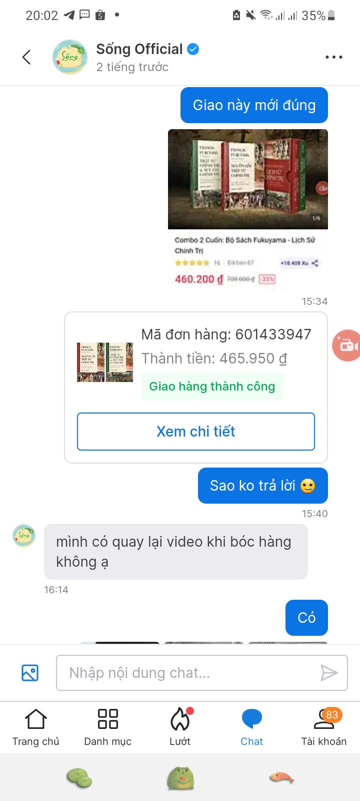 Đặt hàng một đằng giao hàng một nẻo