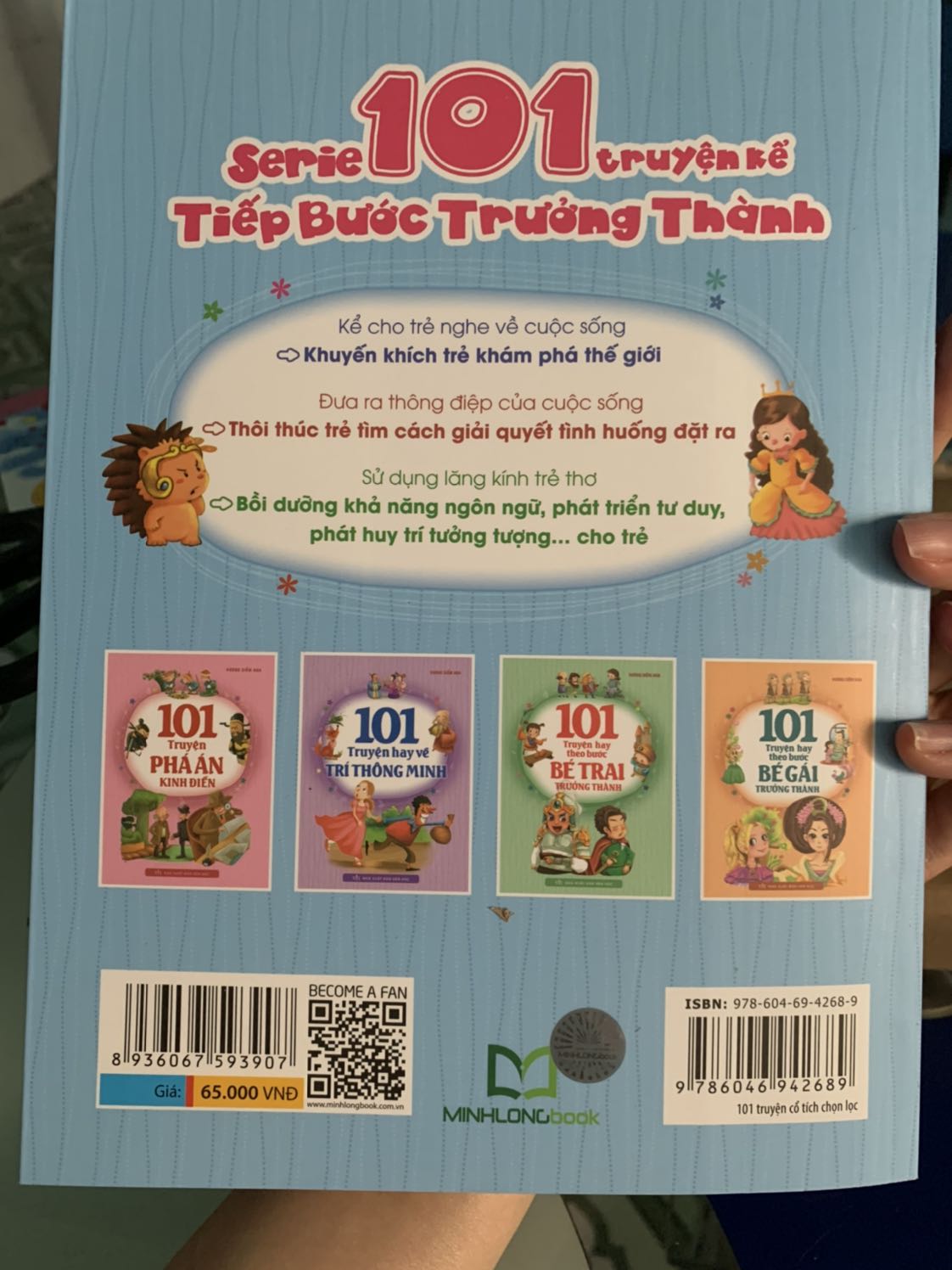 Sách đẹp, giấy dày dặn, sách đóng cứng cáp. Các câu chuyện đều ngắn tầm 2 mặt giấy thôi và có bài học rút ra. Rất thích hợp cho trẻ tiểu học