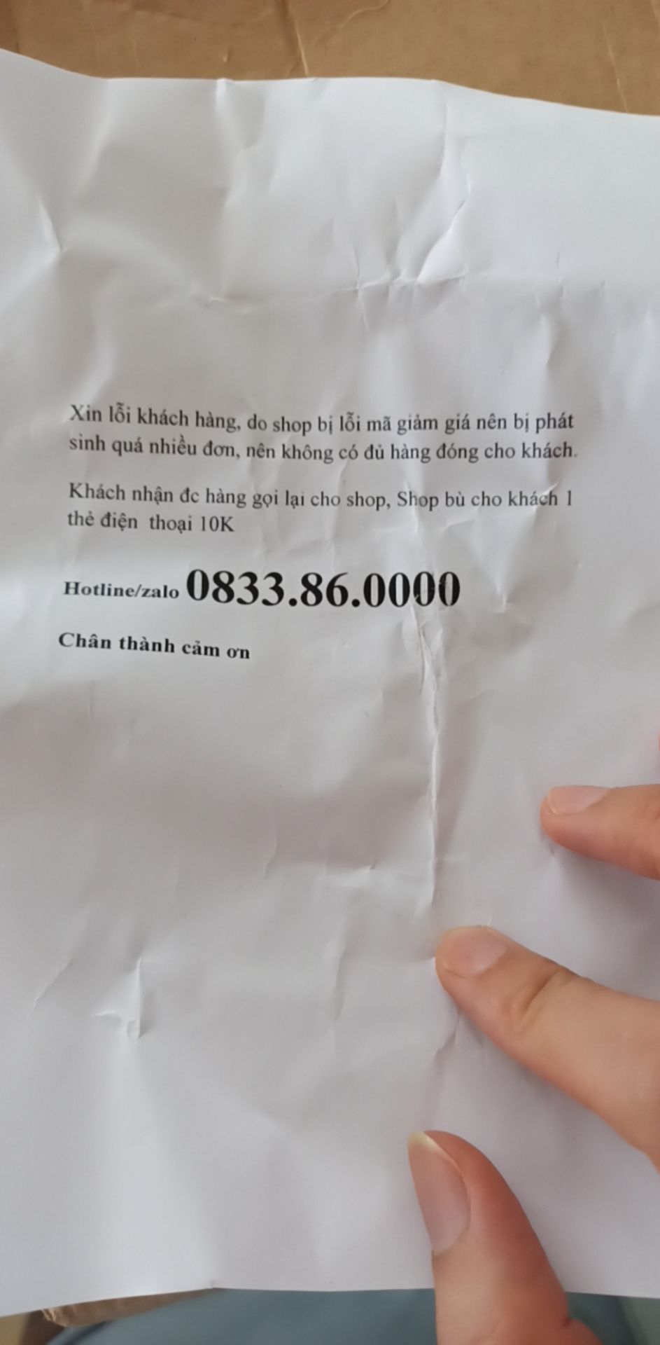 hành động của mình bị mất mã giảm và đang lấy hàng về kho eieyy cho mình một chiếc taxi đi ừ anh ? tự nhiên Sản phẩm của mình bị *** dối khách y