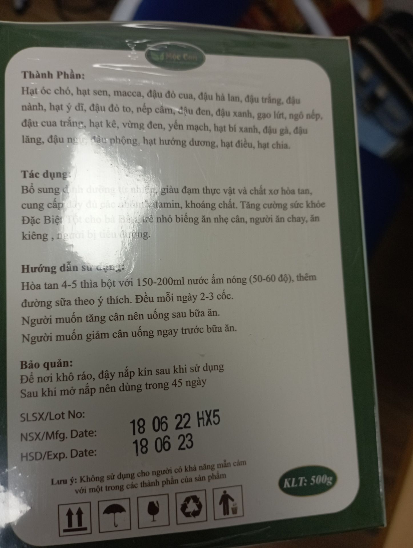 Shop tư vấn hướng dẫn sử dụng tận tình. Nhận hàng nguyên kiện, ko móp méo. Ngũ cốc thơm dễ uống
. Dùng được 2 tuần thấy ăn ngủ ngon hơn lên được hơn kg rồi. Mong hết tháng lên dc 3kg.