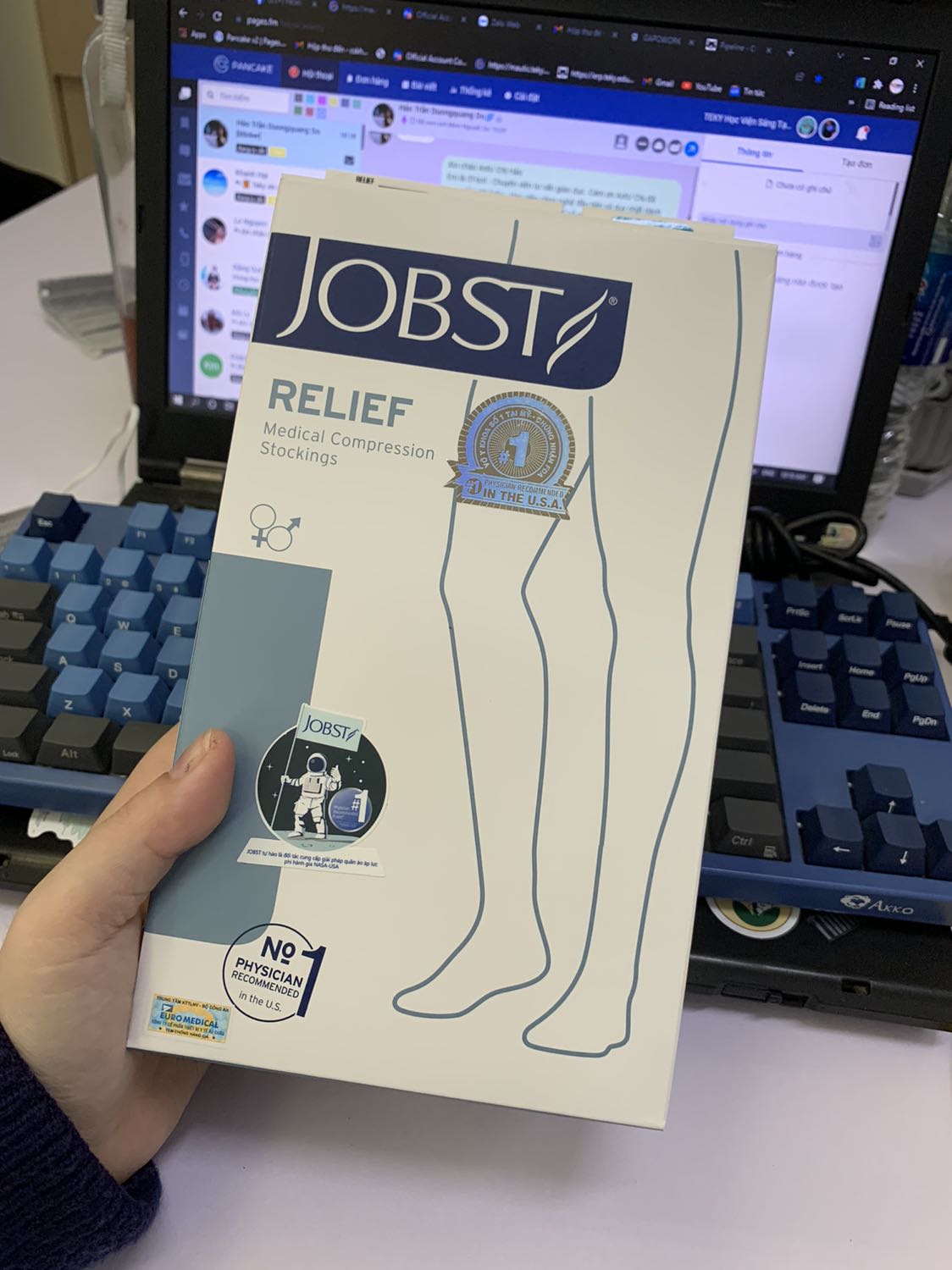 Hàng đóng gói rất cẩn thận, tem mác đầy đủ, mẹ mình đã từng mang rồi và có cải thiện tương đối tốt.