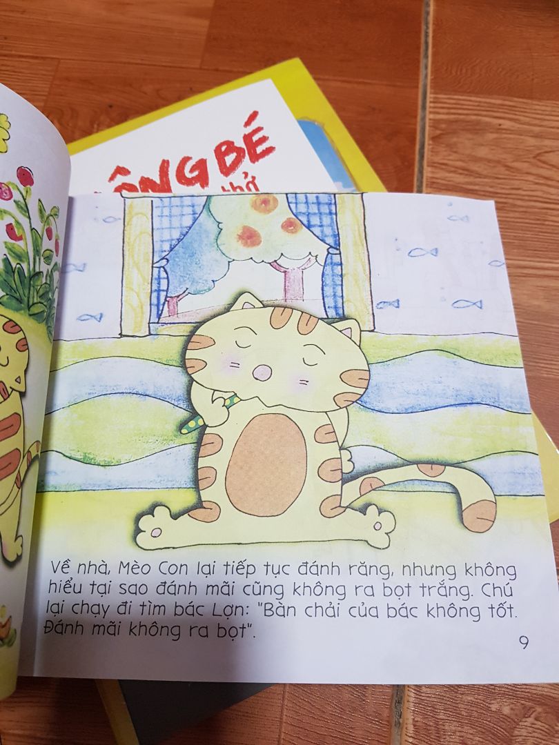 Sách chất lượng. in màu đẹp. chữ to. phì hợp cho bé tập đọc hoặc mẹ kể cho nghe