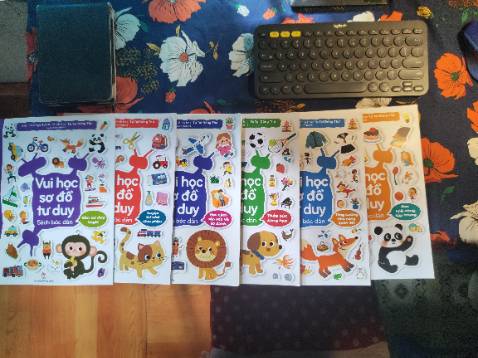 Vừa chơi mình vừa cho bé nhà mình nhớ, sau khi dán, mình húong dẫn cách nhớ, xong gấp sách lại và nói bé đọc lại theo sơ đồ đã dán. Bé làm được và thích chơi.