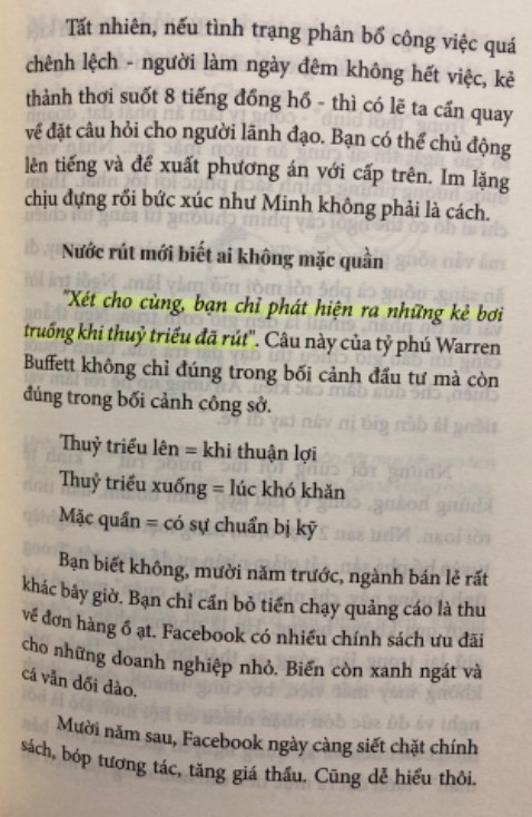 Tất cả mọi vấn đề mình đang gặp phải đều có trong cuốn sách. Sự thật đúng là, luôn là “Sách không thật sự dạy cho chúng ta điều gì mới mẻ. Sách chỉ đơn giản giúp ta nhìn thấy những gì có sẵn bên trong con người mình.”
Mình đã hoàn toàn quên những điều trong sách đề cập. Giờ mình không dám quên nữa.
Cảm ơn tác giả, cảm ơn NXB Tất cả mọi vấn đề mình đang gặp phải đều có trong cuốn sách. Sự thật đúng là, luôn là “Sách không thật sự dạy cho chúng ta điều gì mới mẻ. Sách chỉ đơn giản giúp ta nhìn thấy những gì có sẵn bên trong con người mình.”
Mình đã hoàn toàn quên những điều trong sách đề cập. Giờ mình không dám quên nữa.
Cảm ơn tác giả, cảm ơn NXB