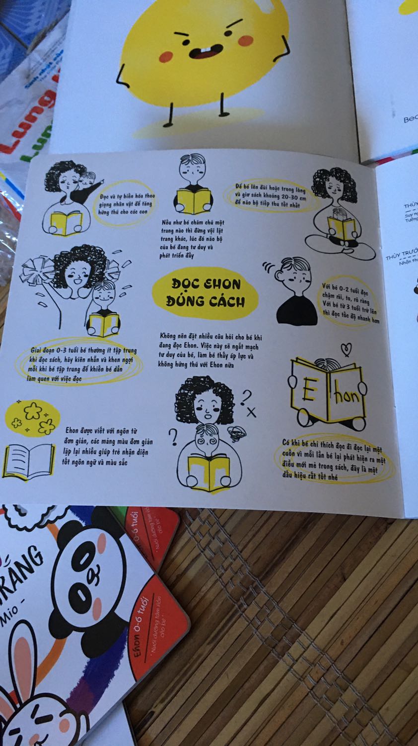 Không phải sách ehon Nhật bản, nội dung hầu như sao chép lại và thêm thắt từ sách ehon thật
Sách ehon Nhật có hướng dẫn đọc, sách của shop này thì không có, không nên mua nhé, phí tiền,