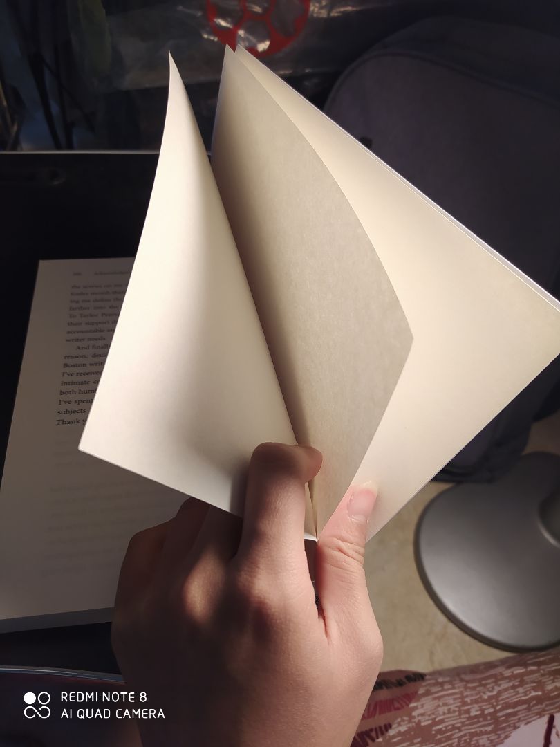 sách hơi nhẹ (quá) so với mình tưởng tượng (nhưng chắc là do chất liệu giấy và bìa), mực in rõ ràng sạch sẽ, đóng gói cũng rất cẩn thận (có bọc chống xóc). nhưng mà khs cuối sách lại có 3 tờ trắng tinh (chắc do bên nxb sách)