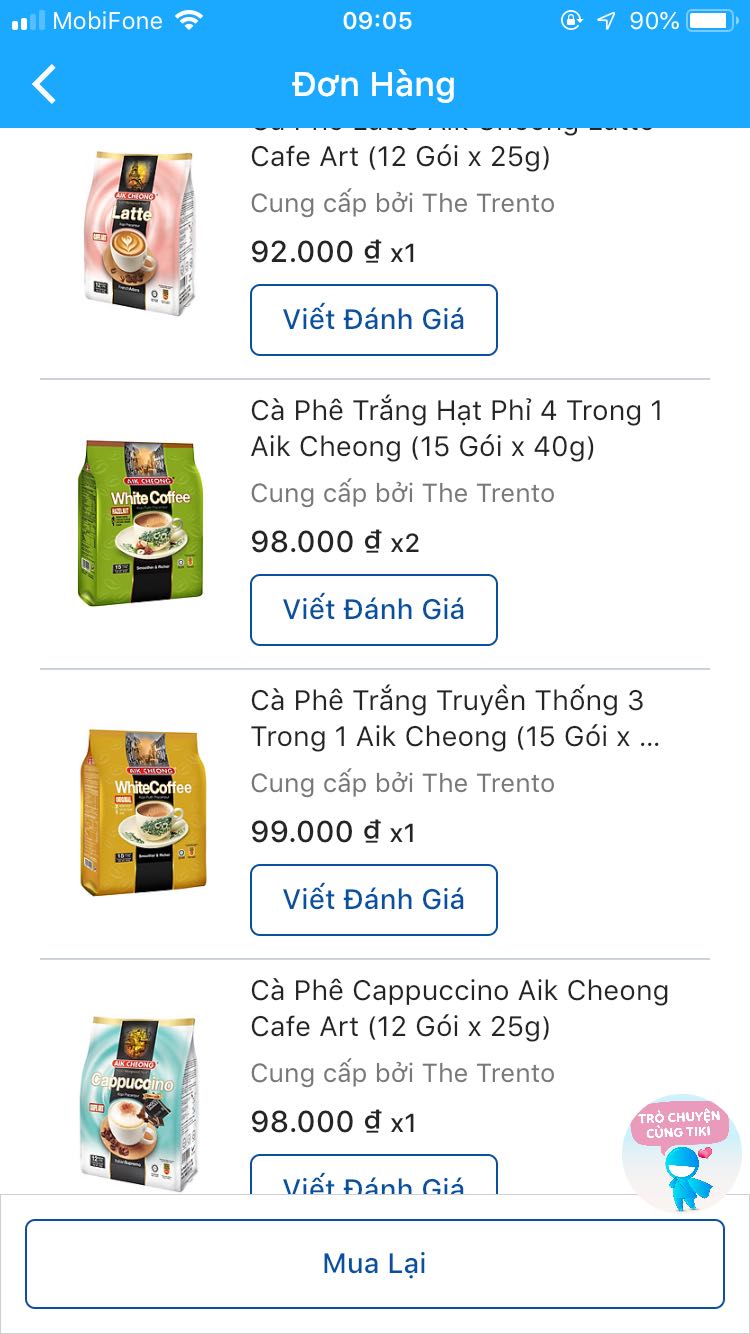 Giao hàng bị thiếu 01 bịch, loại này mình đặt mua 2 bịch mà chỉ giao 01 bịch