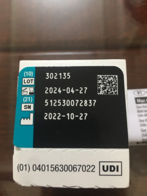 Giao hàng rất nhanh, đặt tối hôm trước thì chiều hôm sau đã nhận được hàng. Có hướng dẫn sử dụng bằng tiếng Việt. Hình tròn trên que các *** chưa giống nhau. Nhãn tiếng việt in trên vỏ ghi xuất sứ Mỹ nhưng trên hộp nhựa tròn ghi Đức. Que *** khá chính xác.