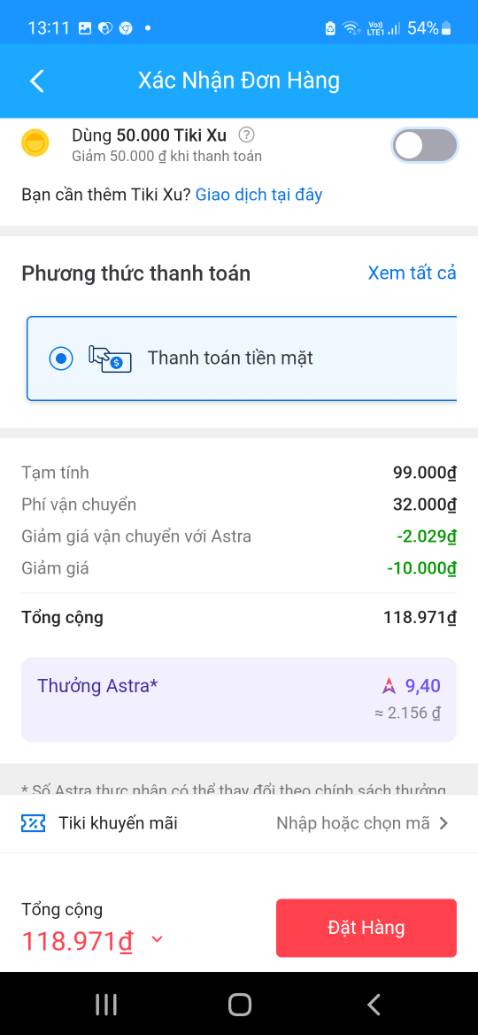 Tại sao sản phẩm khuyến mãi là 89k, quà tặng thêm nơ buộc tóc 10k, nhưng khi tạm tính lúc nào tổng cũng là 99k. Như vậy k khác nào bán cả đây buộc tóc 10k nữa à.