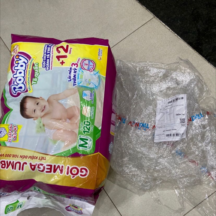 Tiki vui lòng kiểm tra lại, đơn hàng giao thiếu 1 gói tã, đơn đã thanh toán