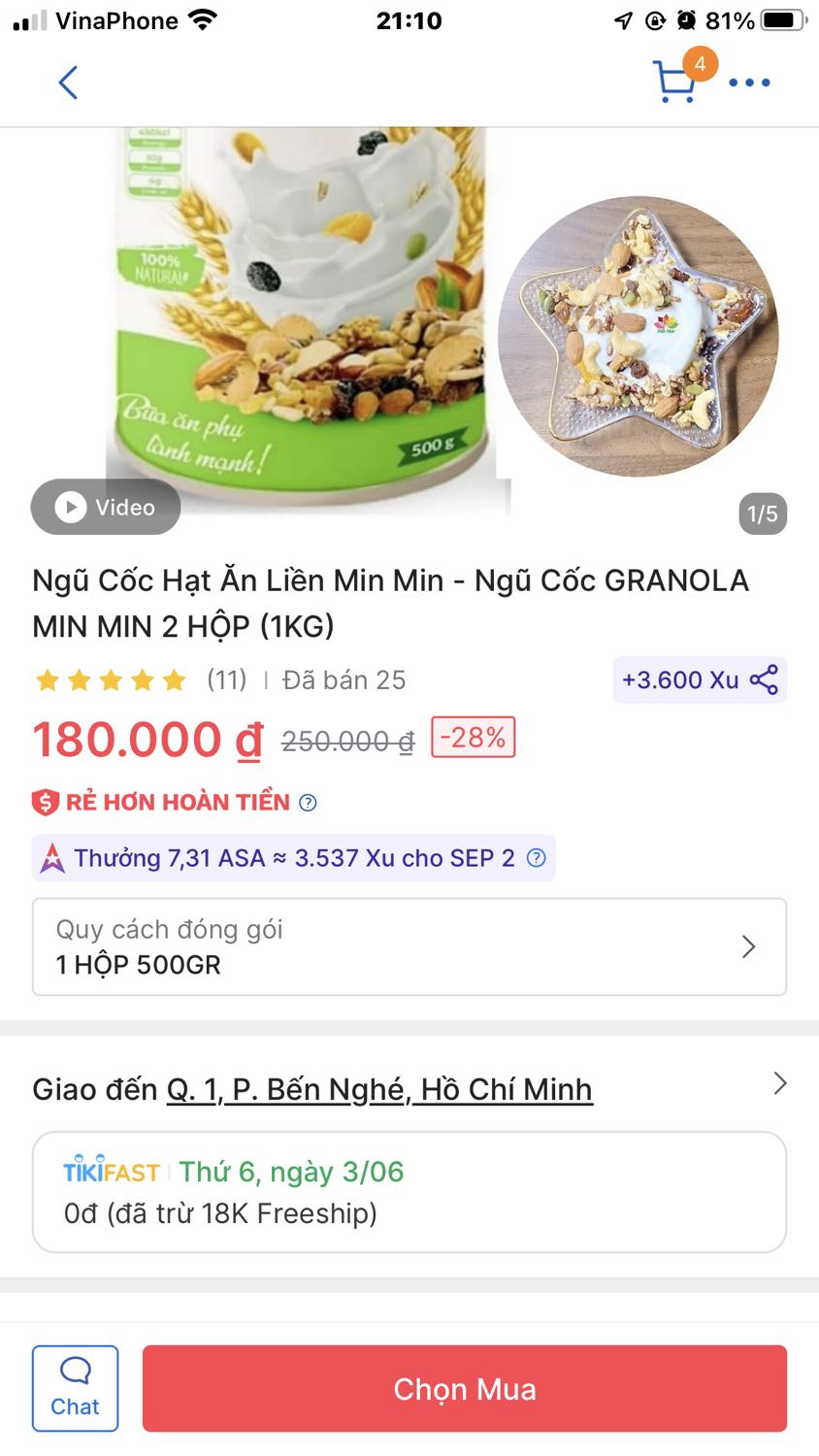 Yêu cầu tiky xem lại đăng bán để 2 hộp 500g (1kg) khi giao chỉ có một hộp, yêu cầu tiki kiểm tra giao thêm như đăng bán Yêu cầu tiky xem lại đăng bán để 2 hộp 500g (1kg) khi giao chỉ có một hộp, yêu cầu tiki kiểm tra giao thêm như đăng bán