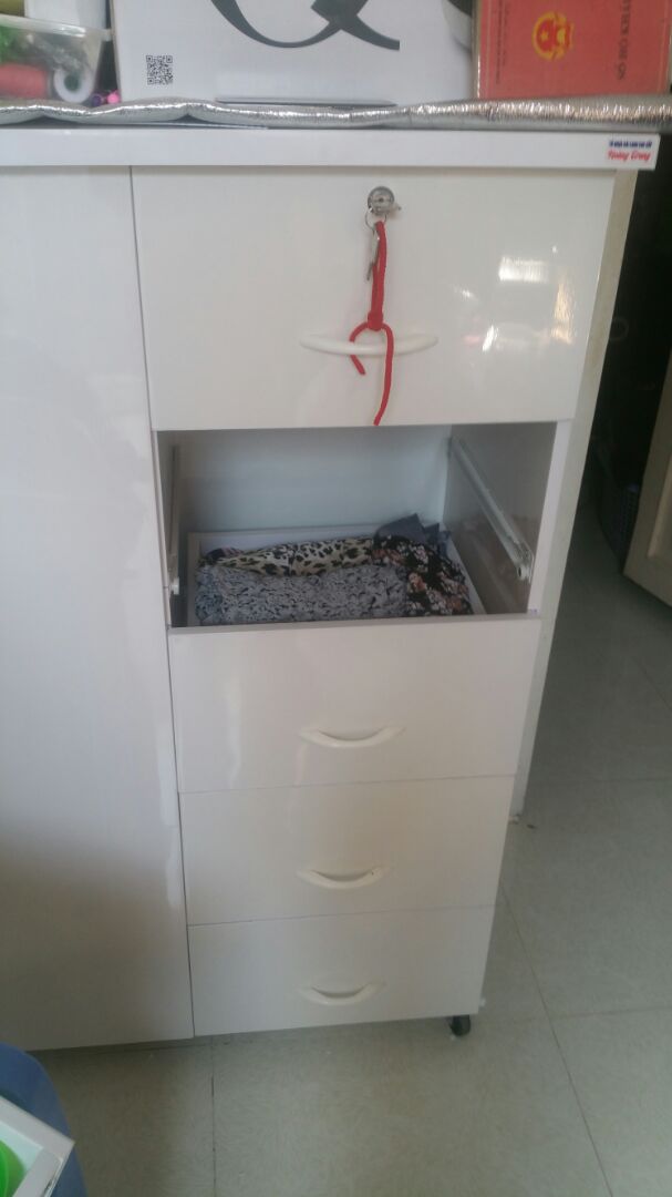 tủ dở xài chưa 1 tháng đã bùng ngăn tủ. gọi dt trên tổng đài không có bảo hành. ít nhất phải có 1 tháng bảo hành cho ng ta. mở ra thấy bắt ốc vích và  khoang lung tung lổ to lổ nhỏ không khớp vào nhau. nói chúng đồ dởm