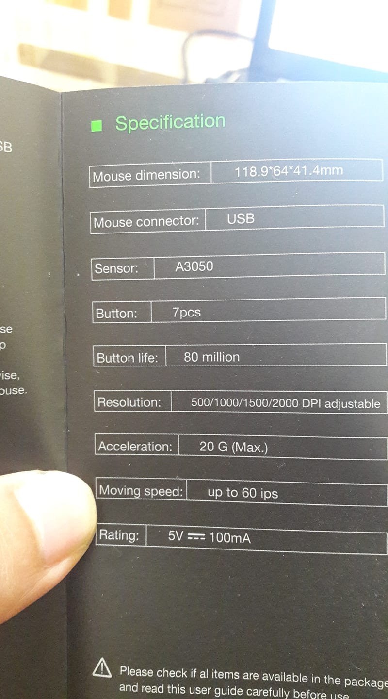 Chuột to hơn, cầm vừa tay, trọng lượng lớn hơn l102 nhưng ko nặng, theo mình chuột này vẫn nhẹ, nếu muốn đầm hơn thì ko nên mua, click chuột nhẹ hơn. Đèn led đẹp, nếu ko cần đèn led thì mua g90 la ok vì 2 chuôt giống nhau chỉ khác nhau đèn led
Ban đầu chưa quen nhưng sau 2 tuần sử dụng với kiểu cầm Fingertips Grip thì di chuyển tốt và chính xác
Tuy nhiên thông số sản phẩm không chính xác, nhưng mình cũng ko bất ngờ vì đồ điện tử mấy em văn phòng cập nhật như beep vậy. Toàn phải tham khảo ở ngoài và trang chủ
Vẫn 5* vì cách làm việc chuyên nghiệp của tiki. Nếu chưa thanh toán qua zalopay thì nên dùng để được giảm 150k, giá chuột chỉ còn 300k Chuột to hơn, cầm vừa tay, trọng lượng lớn hơn l102 nhưng ko nặng, theo mình chuột này vẫn nhẹ, nếu muốn đầm hơn thì ko nên mua, click chuột nhẹ hơn. Đèn led đẹp, nếu ko cần đèn led thì mua g90 la ok vì 2 chuôt giống nhau chỉ khác nhau đèn led
Ban đầu chưa quen nhưng sau 2 tuần sử dụng với kiểu cầm Fingertips Grip thì di chuyển tốt và chính xác
Tuy nhiên thông số sản phẩm không chính xác, nhưng mình cũng ko bất ngờ vì đồ điện tử mấy em văn phòng cập nhật như beep vậy. Toàn phải tham khảo ở ngoài và trang chủ
Vẫn 5* vì cách làm việc chuyên nghiệp của tiki. Nếu chưa thanh toán qua zalopay thì nên dùng để được giảm 150k, giá chuột chỉ còn 300k