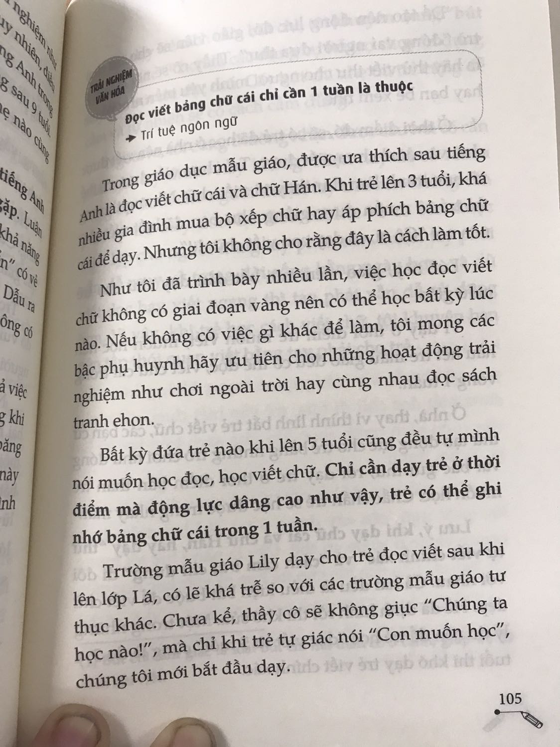 Sách chia ra từng phần. Mỗi phần có tiêu điểm chính, dẫn chứng khoa học và thực tế áp dụng của chính tác giả.