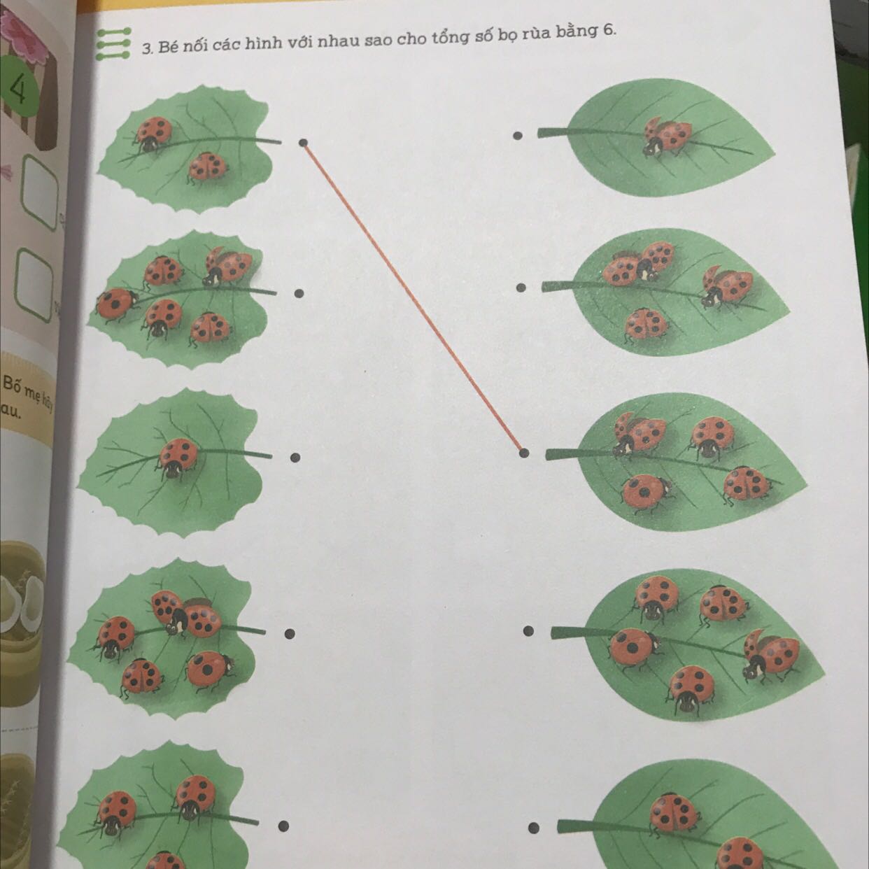 Sách khổ to, dày. In màu sắc nét phù hợp với trẻ nhỏ. Nhiều bài tập. Đa dạng các hình thức câu hỏi và trả lời. Có cả hình dán vừa chơi vừa học. Rất đáng mua