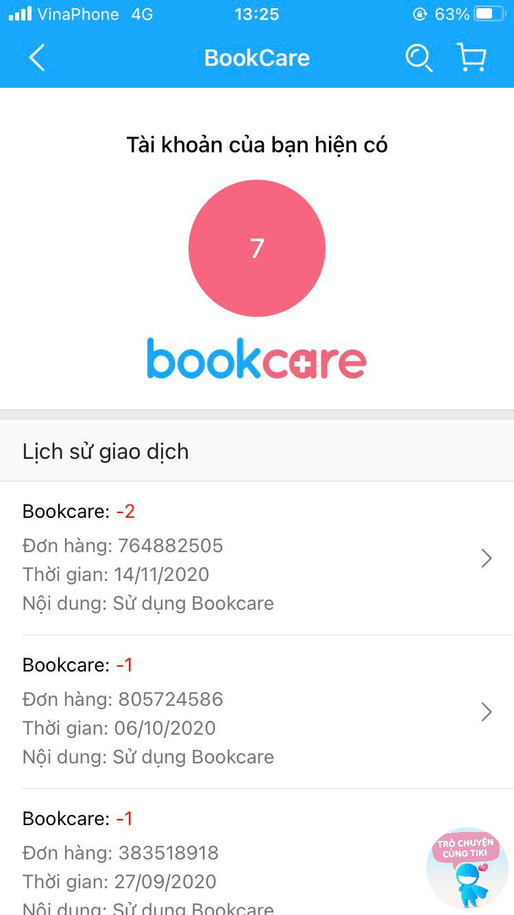 Mình đặt 2 quyển Monet và Mantisse, sách chất lượng tốt, nguyên seal, rất tuyệt vời. Tikinow giao nhanh.
NHƯNG mình đặt Bookcare. Tiki giữ nguyên seal không bọc Bookcare được MÀ VẪN TRỪ 2 Bookcare của mình?
Đây không phải lần đầu tiên mình bị Tiki trừ như vậy. 1,2 lần mình nghĩ là sơ sót nhỏ bỏ qua được nhưng mà lần này mình thấy cần phải comment góp ý Tiki để ý khắc phục giúp.
Vài cái bìa bọc sách cũng ko bao nhiêu nhưng nó làm giảm trải nghiệm dịch vụ nhiều lắm!