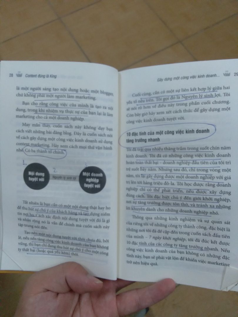 Sách hay. ko nói về chi tiết cách viết content, tiêu đề, nội dung, giật tít mà nói về chiến lược tổng thể. Ko thể viết content rồi kiếm đc tiền luôm và phải xây dựng uy tín từ từ. Rất sát vs thực tế